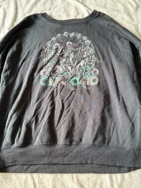 Women's Grey Skeleton Sweatshirt